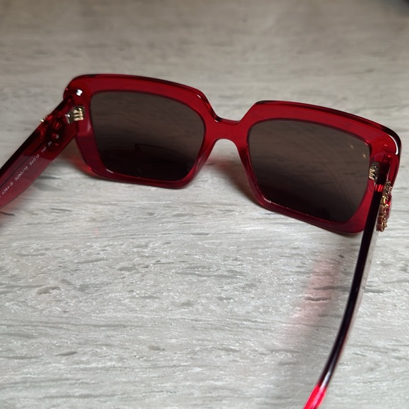 Versace VOD 4384-B Sunglasses TRANSPARENT RED/BROWN - Picture 10 of 15